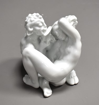 Lot 252 - Dahl Jensen, Copenhagen, porcelain figure of a...