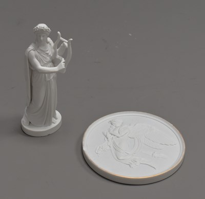 Lot 141 - A Bing & Grondahl bisque porcelain plaque...