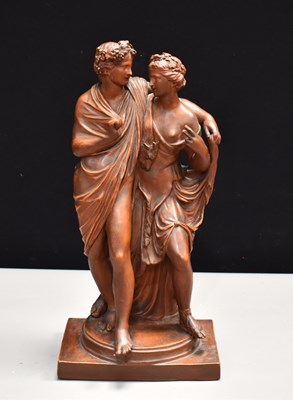 Lot 155 - A late 19th century terracotta sculpture of...