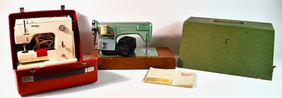 Lot 271 - Two vintage sewing machines comprising a...