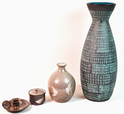 Lot 213 - A large West German "Fat Lava" pottery vase,...