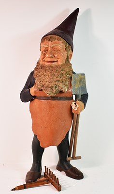 Lot 150 - An early 20th century painted pottery garden...