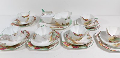 Lot 167 - A Shelley part tea set in the Autumn Leaves...