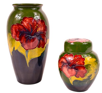 Lot 247 - A Moorcroft pottery vase of squat form in the...