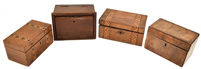 Lot 168 - A group of 19th century boxes to include a...