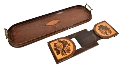 Lot 170 - A 19th century Tunbridge Ware book slide, with...