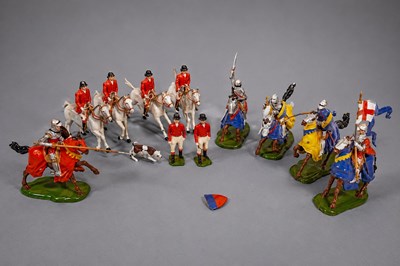 Lot 422 - A collection of Britains hollow cast lead toy...
