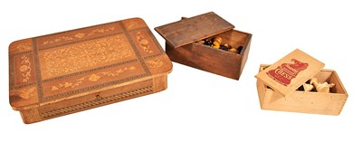 Lot 133 - A Staunton boxwood chess set in the original...