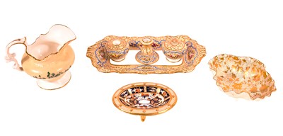 Lot 191 - A 19th century Davenport porcelain oval footed...
