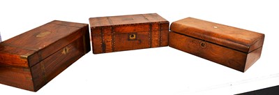 Lot 155 - A 19th century mahogany and brass bound...