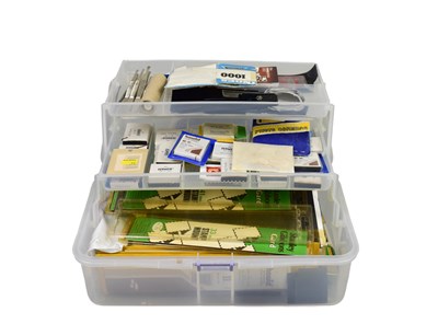 Lot 67 - A box of stamp collecting supplies to include...