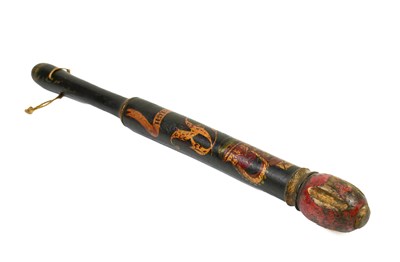 Lot 268 - A 19th Century painted police truncheon...