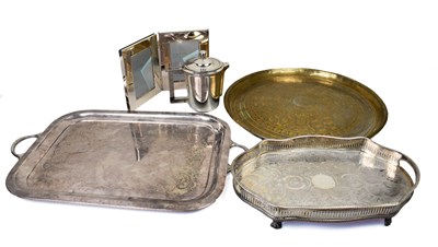 Lot 84 - A WWII Italian Arm silver plated tea pot, by...