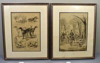 Lot 368 - A pair of framed 19th Century prints, one...