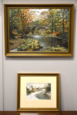 Lot 369 - A pair of James Lishman (1931-2024) paintings:...
