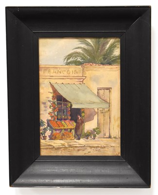Lot 371 - A 20th Century French watercolour depicting a...