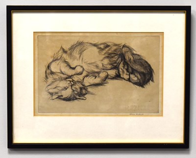 Lot 384 - Athene Andrade (1908-1973): study of a cat,...