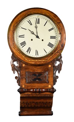 Lot 261 - A Victorian Newhaven American wall clock with...