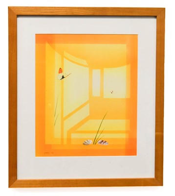 Lot 373 - A. Henon (20th Century): butterflies and...