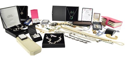 Lot 104 - A large selection of costume jewellery, to...