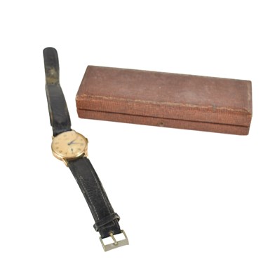 Lot 122 - A gold cased Smiths gentleman's wristwatch,...