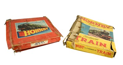 Lot 437 - Two boxed Hornby O gauge clockwork train sets...