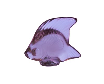 Lot 222 - A Lalique glass Aquatic Poisson, in Fushia,...