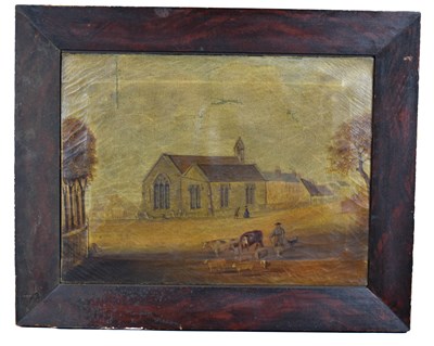 Lot 389 - A 19th century oil on canvas painting of the...