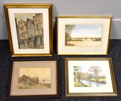 Lot 378 - A group of watercolour paintings depicting...