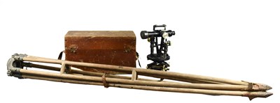 Lot 184 - A 1930s transit theodolite manufactured by E.R...