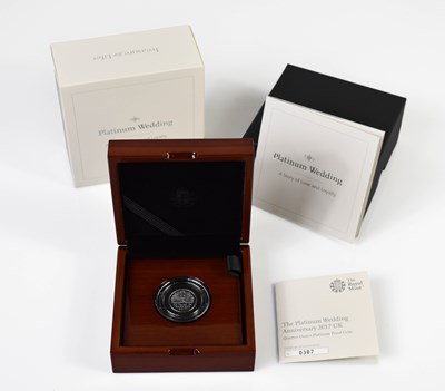 Lot 7 - A Royal Mint 2017 Platinum Wedding Anniversary...