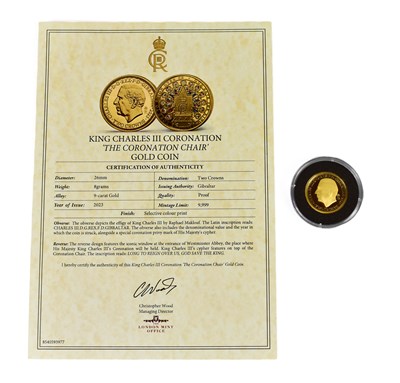 Lot 8 - A London Mint King Charles III Coronation 9ct...