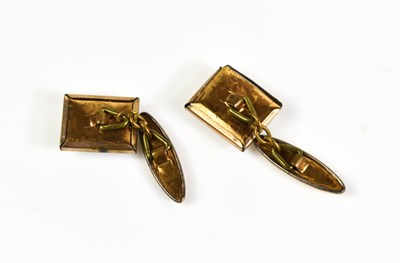 Lot 20 - A pair of Essex Crystal cufflinks depicting a...
