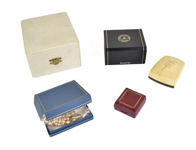 Lot 21 - A pair of 9ct gold and simulated pearl...