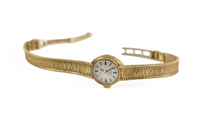 Lot 278 - A ladies Rotary 9ct gold ladies watch, baton...
