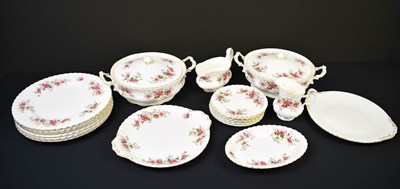 Lot 214 - A Royal Albert part dinner service in the...