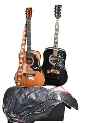 Lot 447 - A Lorenzo model N guitar together with a Kay...