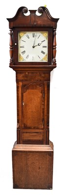 Lot 266 - A 19th century mahogany cased grandfather...