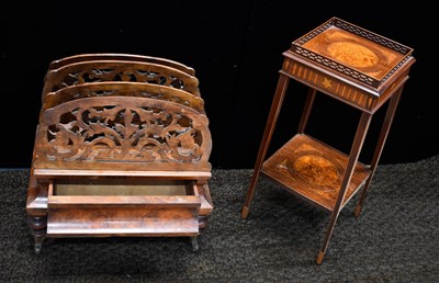 Lot 482 - An Edwardian two-tier occasional side table...