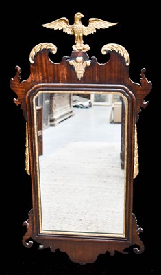 Lot 452 - A mahogany framed Georgian style feet carved...