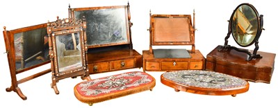 Lot 455 - A group of antique mirrors to include a...