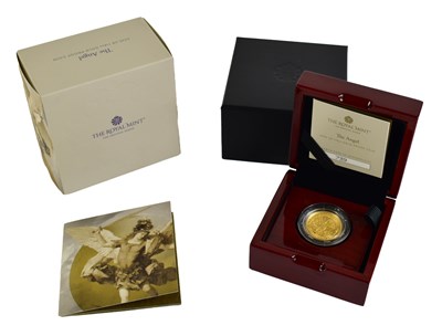 Lot 22 - A Royal Mint "The Angel" 2026 1/4oz 24ct Gold...
