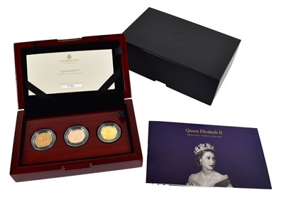 Lot 44 - A Royal Mint Queen Elizabeth II Memorial Three...