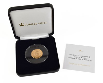 Lot 19 - The Queen Elizabeth II Golden Jubilee 22ct...