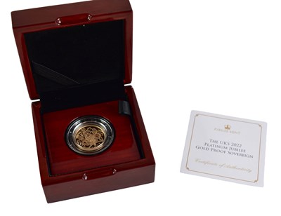 Lot 14 - The UK's 2022 Platinum Jubilee 22ct Gold Proof...