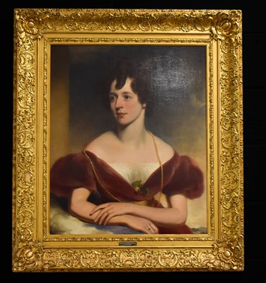 Lot 414 - A 19th century portrait of a lady; likely Lady...