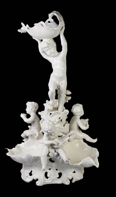 Lot 219 - A large 20th century Italian white glazed...