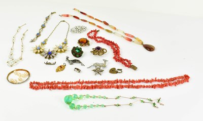Lot 45 - A quantity of costume jewellery to include...