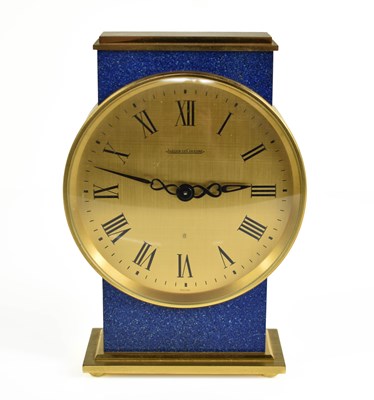 Lot 241 - A Jaegar-Le-Coultre lapis lazuli and gilded...