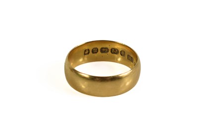 Lot 211 - A 22ct gold wedding band, size I, 3.79g.